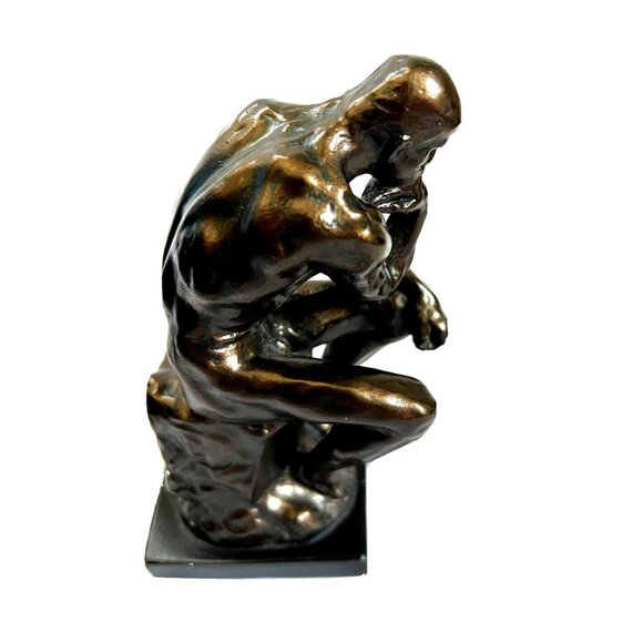 "The Thinker" by Auguste Rodin Sculpture Statue - Alva 1993 - Vintage 6.5" h - Picture 6 of 8